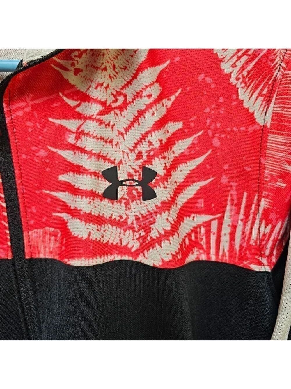 Under Armour The Rock Bull Project Jacket Red Black Medium #JAC4 - Picture 5 of 9